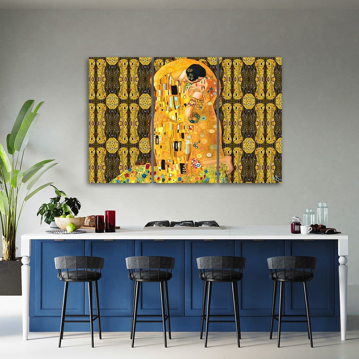 Quadro su tela 3 pannelli, Adempimento di una donna astrazione in Poster e stampe Collezione Casa - Trebisacce, commercioVirtuoso.it