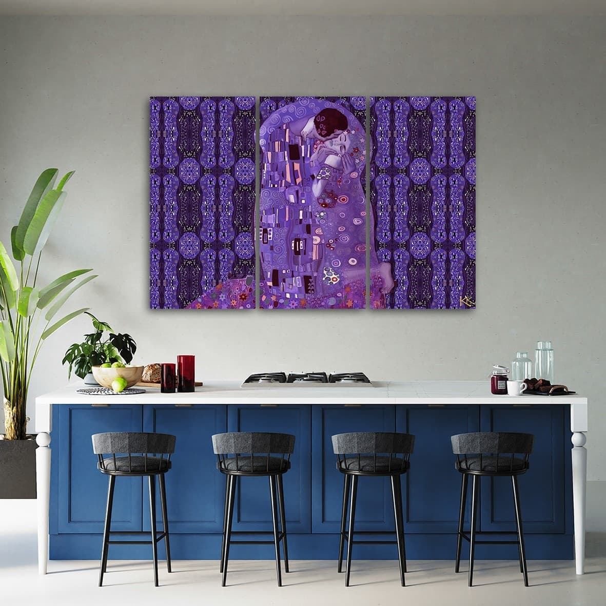 Quadro su tela 3 pannelli, Adempimento di una donna astrazione in Poster e stampe Collezione Casa - Trebisacce, commercioVirtuoso.it
