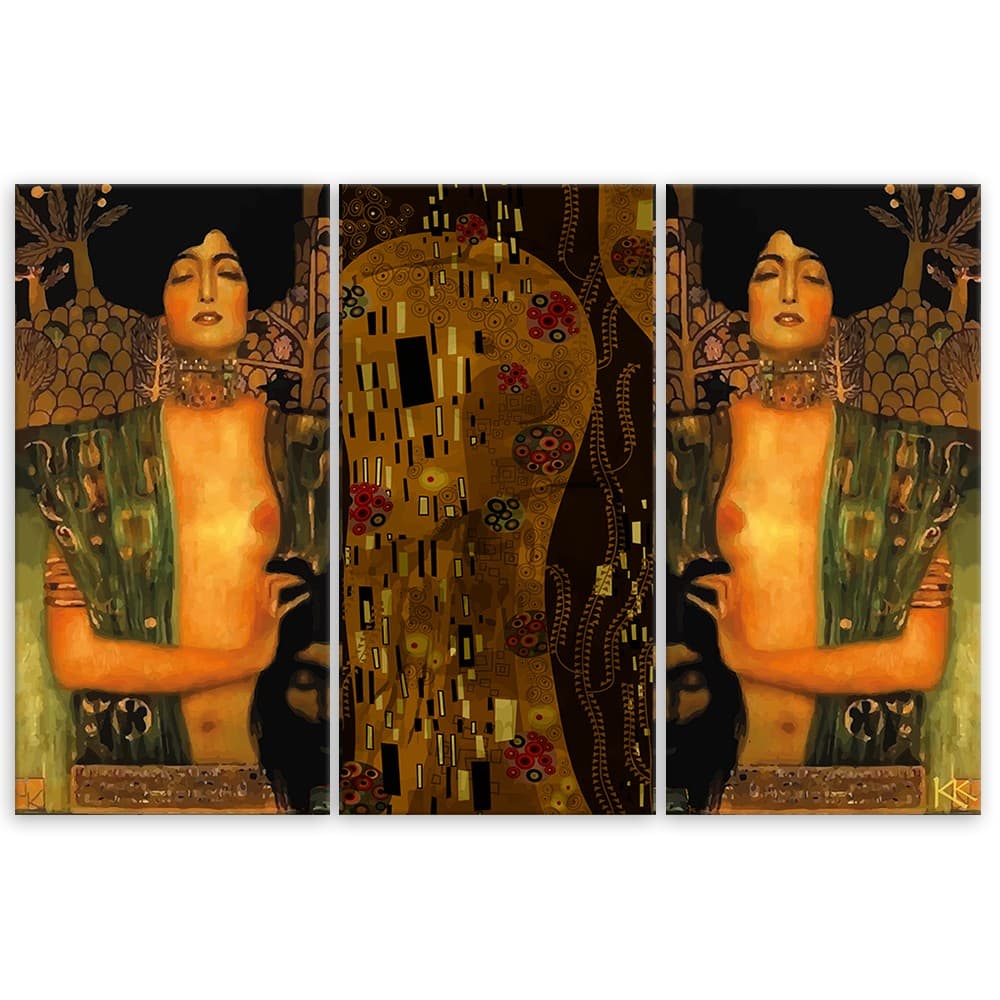 Quadro su tela 3 pannelli, Judyta con la testa di Holofernes in Poster e stampe Collezione Casa - Trebisacce, commercioVirtuoso.it