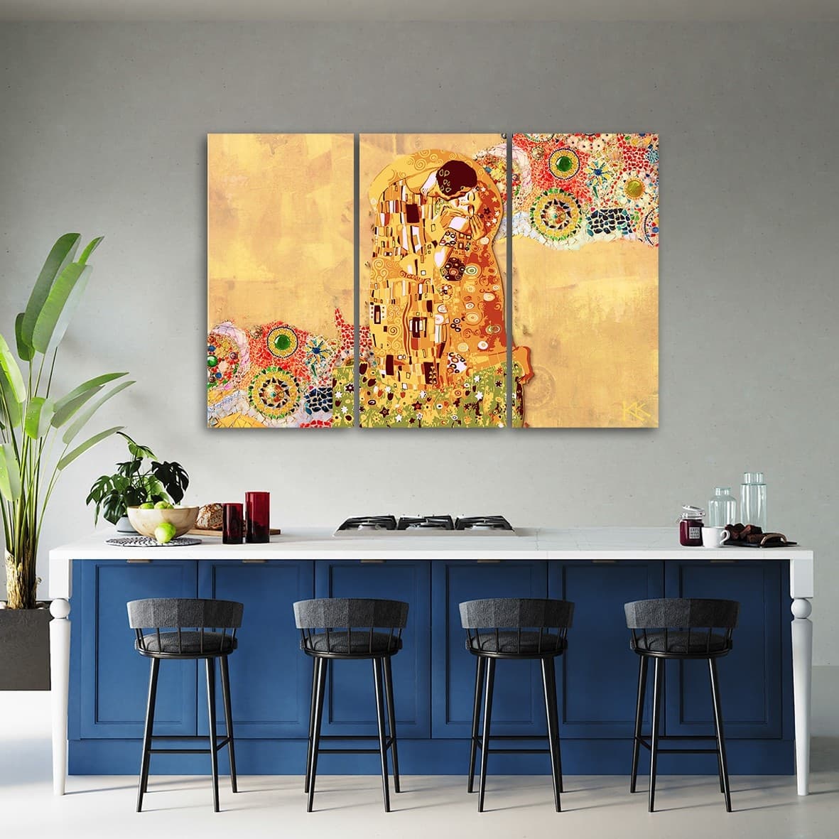 Quadro su tela 3 pannelli, Adempimento di una donna astrazione in Poster e stampe Collezione Casa - Trebisacce, commercioVirtuoso.it