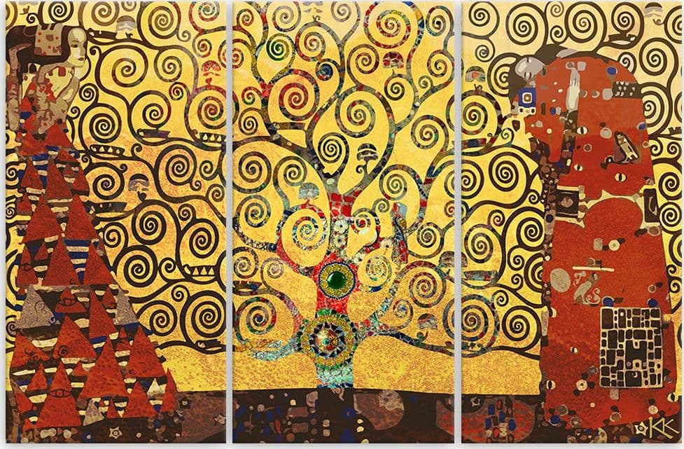 Quadro su tela 3 pannelli, Albero della vita in Poster e stampe Collezione Casa - Trebisacce, commercioVirtuoso.it