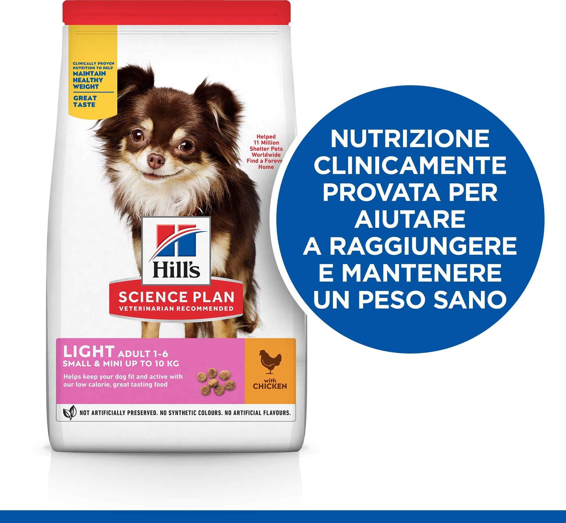 Hill's Light secco Cani Adulti Mini pollo 1,5 kg in Secco 101 Market - Poggibonsi, commercioVirtuoso.it