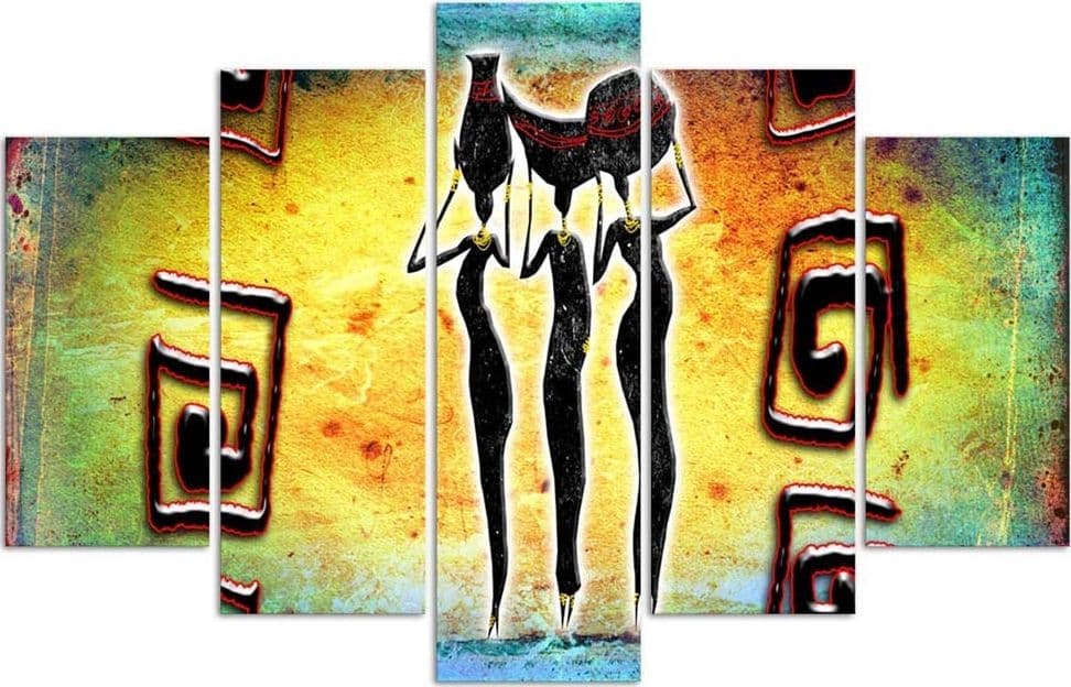 Quadri Quadro 5 pezzi Stampa su tela Africa Donne che ballano in Poster e stampe Collezione Casa - Trebisacce, commercioVirtuoso.it