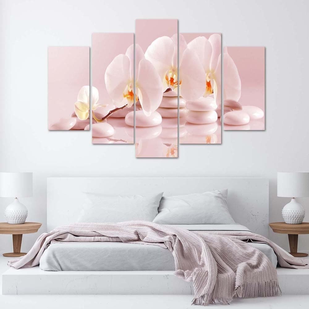 Quadro Multipannello Orchidea a fiore rosa in Poster e stampe Collezione Casa - Trebisacce, commercioVirtuoso.it