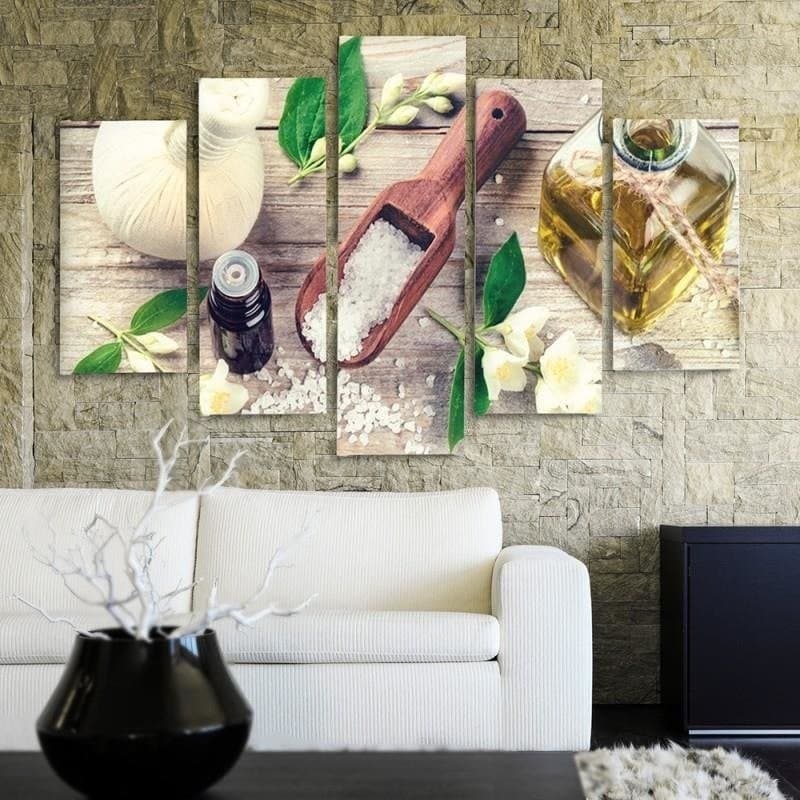 Quadri Quadro 5 pezzi Stampa su tela Erbe e spezie in Poster e stampe Collezione Casa - Trebisacce, commercioVirtuoso.it