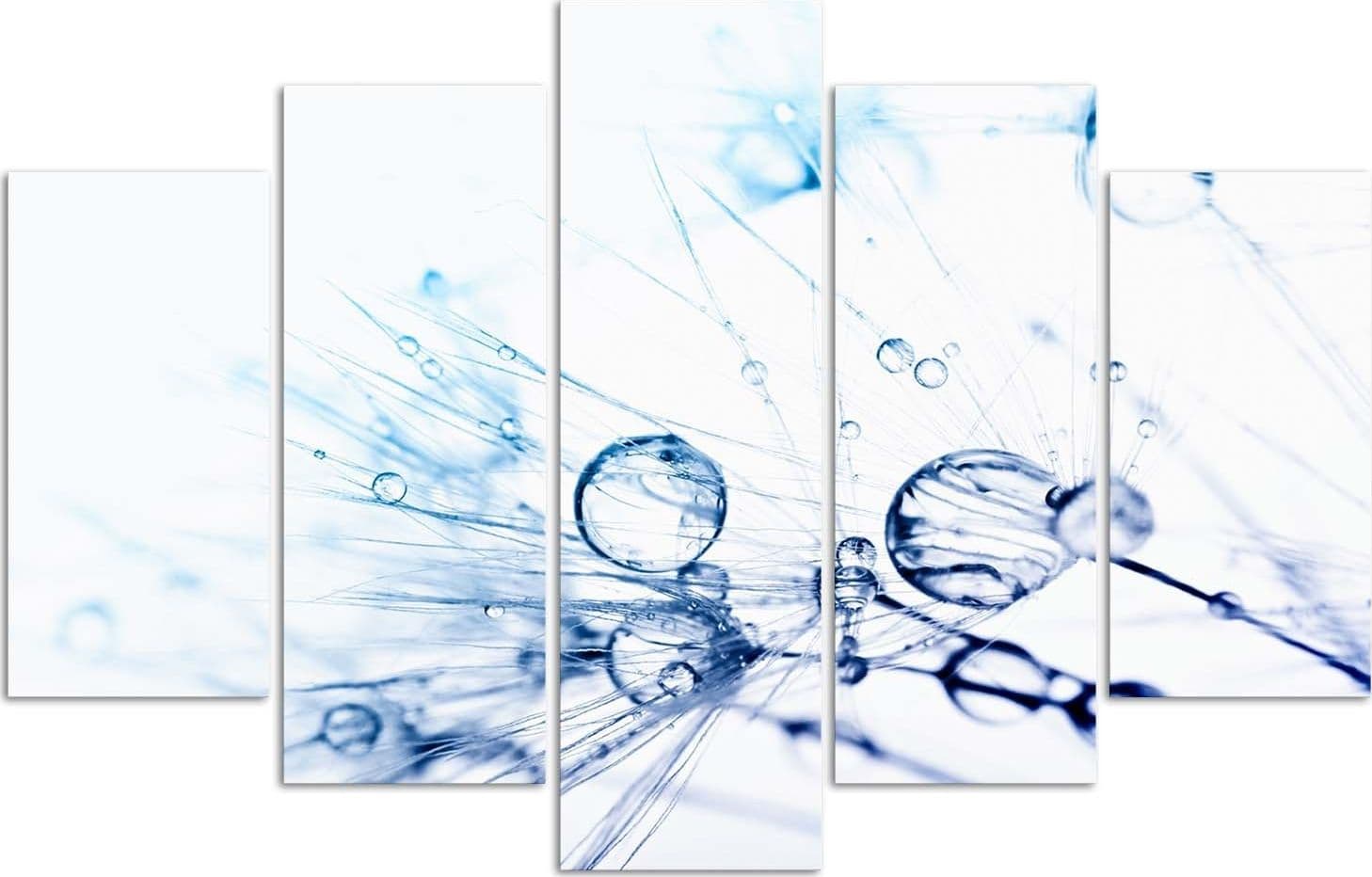 Quadri Quadro 5 pezzi Stampa su tela Goccia soffiante turchese in Poster e stampe Collezione Casa - Trebisacce, commercioVirtuoso.it