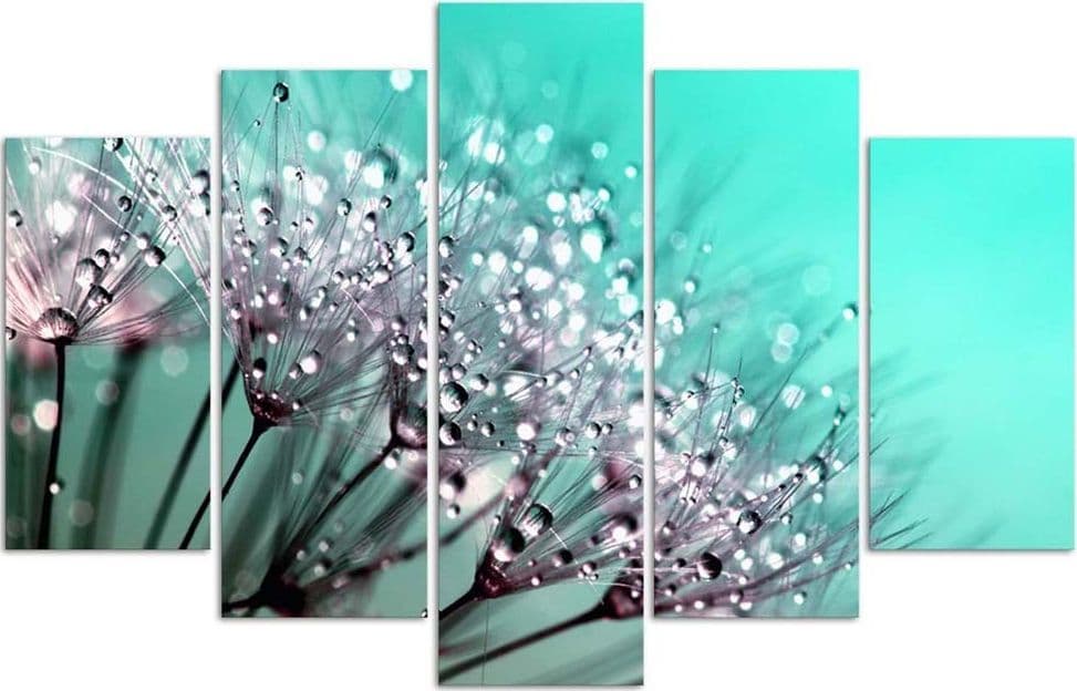 Quadro Multipannello Soffiatore Fiore turchese in Poster e stampe Collezione Casa - Trebisacce, commercioVirtuoso.it