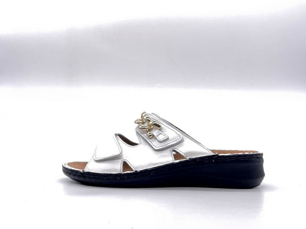 GRUNLAND Ciabatta Donna Dami Bianco in Pantofole Calzature Durello - Agna, commercioVirtuoso.it