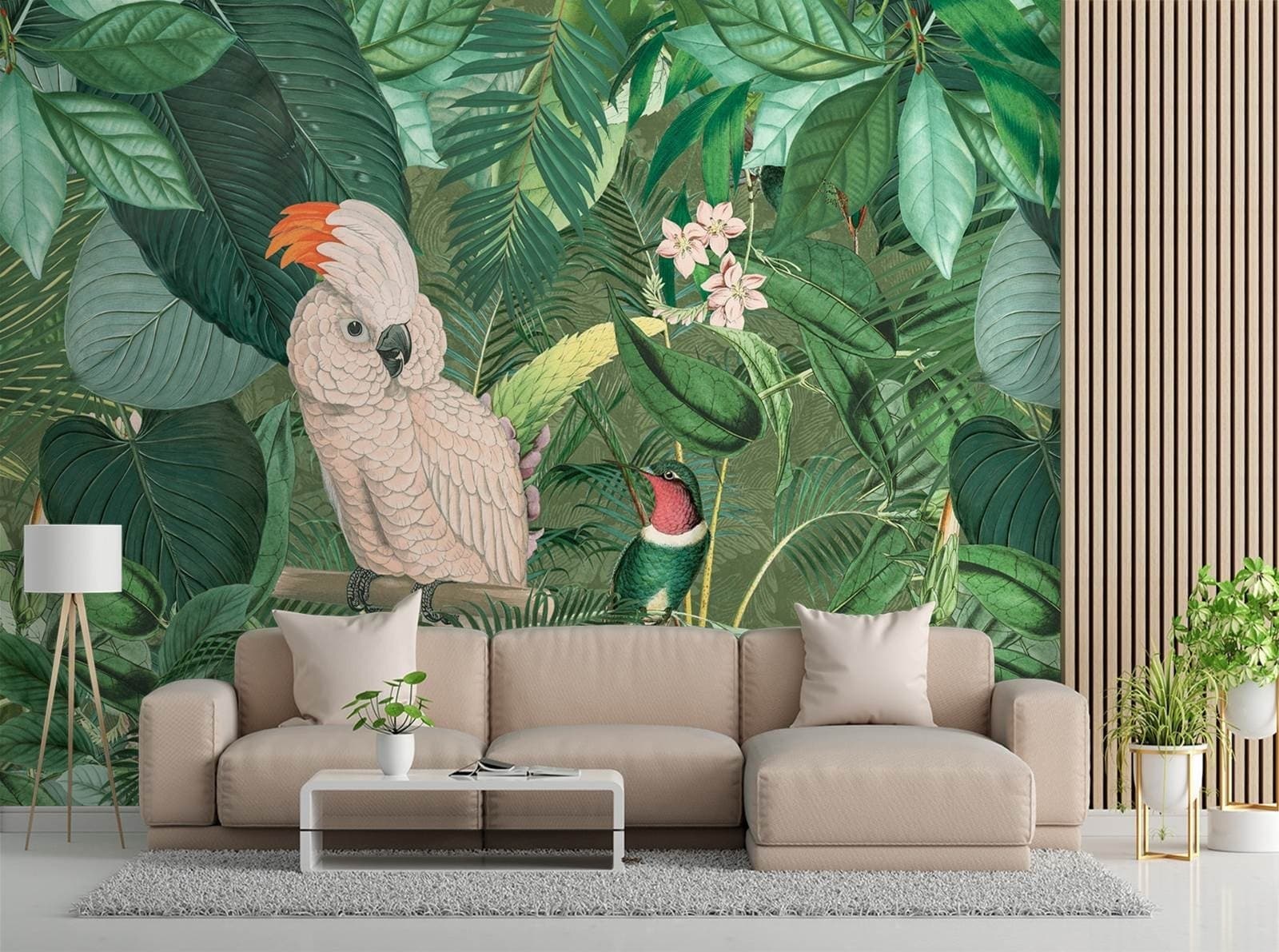 Carta Da Parati, Foglie di Monstera tropicale in Carta da parati Collezione Casa - Trebisacce, commercioVirtuoso.it