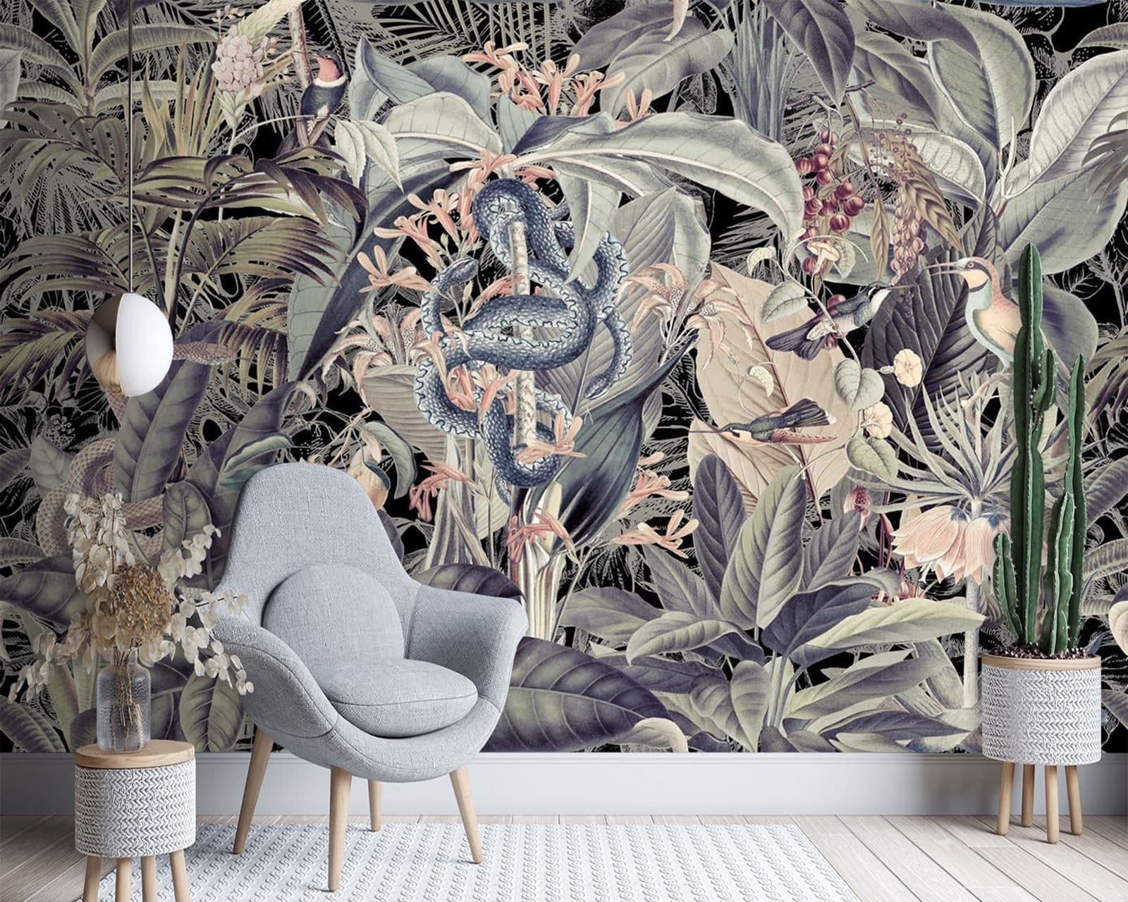 Carta Da Parati, Foglie tropicali Monstera in Carta da parati Collezione Casa - Trebisacce, commercioVirtuoso.it