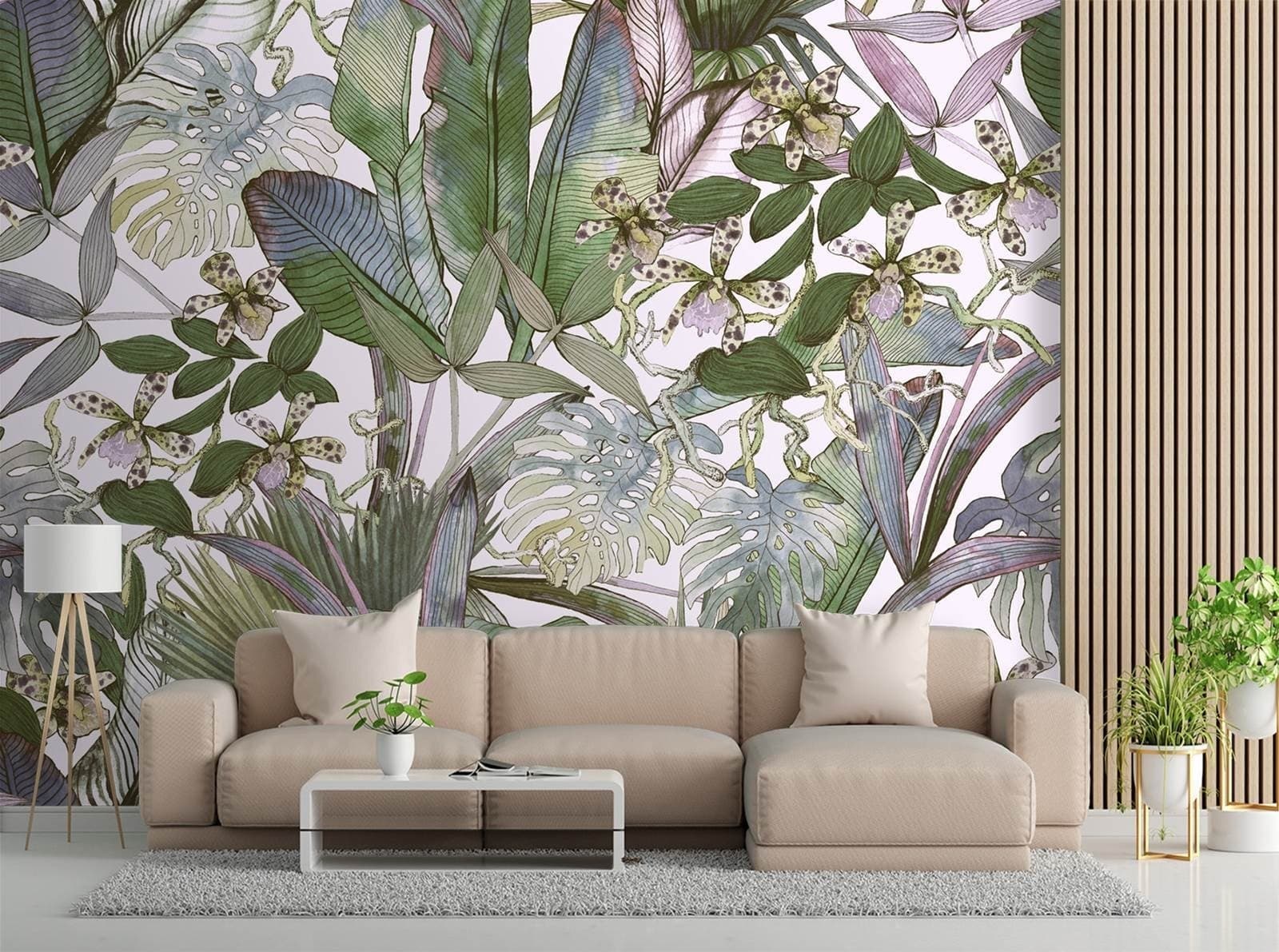 Carta Da Parati, Monstera e foglie tropicali in Carta da parati Collezione Casa - Trebisacce, commercioVirtuoso.it