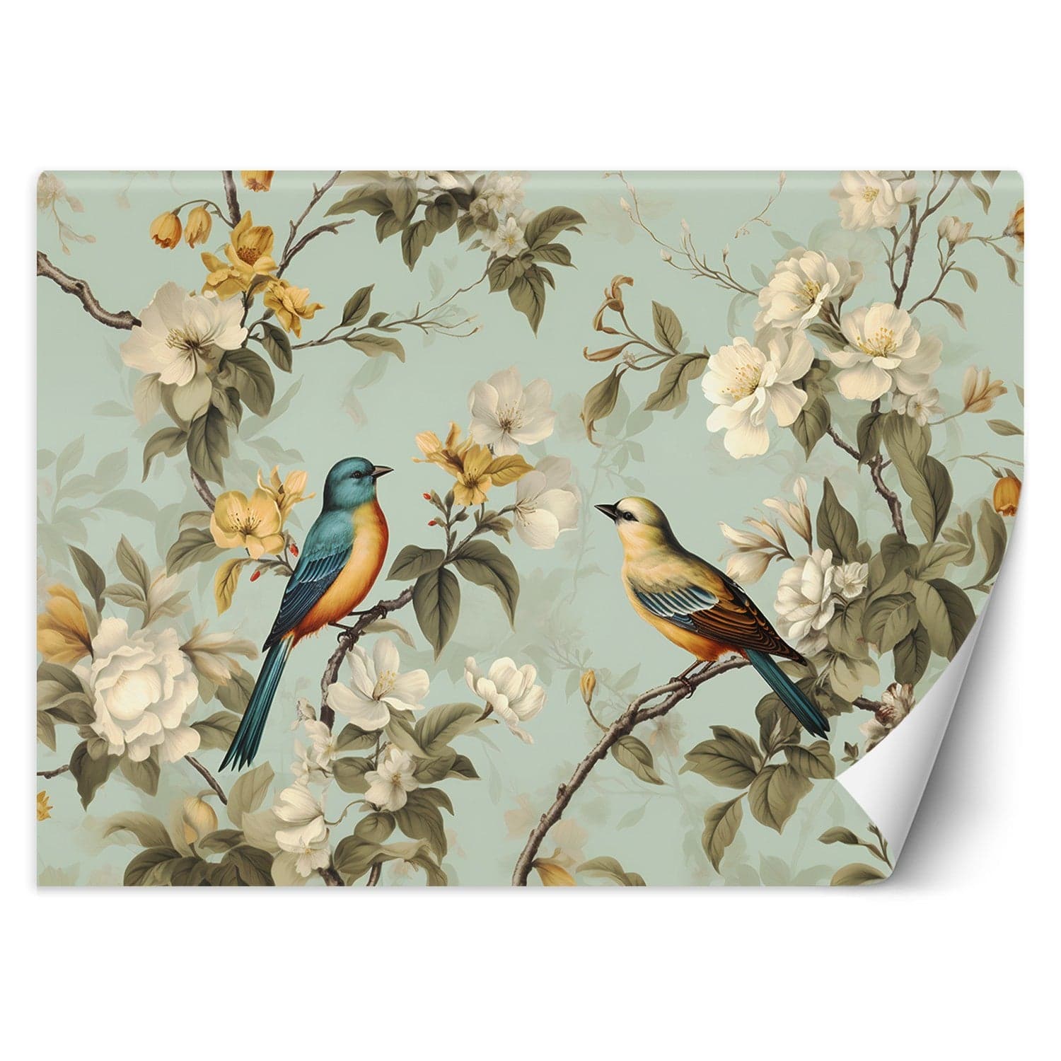 Carta Da Parati, Uccelli su ramo in Carta da parati Collezione Casa - Trebisacce, commercioVirtuoso.it