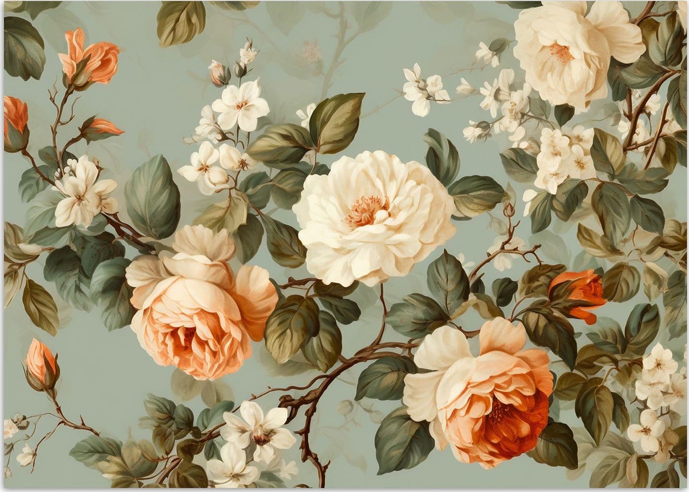 Carta Da Parati, Bouquet di fiori in Carta da parati Collezione Casa - Trebisacce, commercioVirtuoso.it