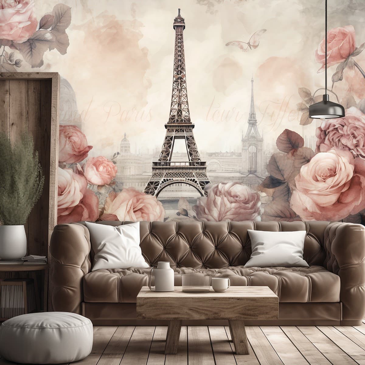 Carta Da Parati, Torre Eiffel Shabby Chic in Carta da parati Collezione Casa - Trebisacce, commercioVirtuoso.it