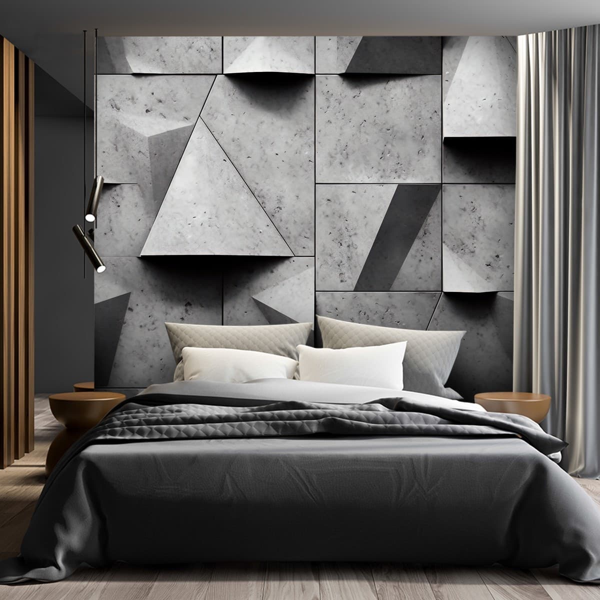 Carta Da Parati, Forme geometriche concrete 3D in Carta da parati Collezione Casa - Trebisacce, commercioVirtuoso.it