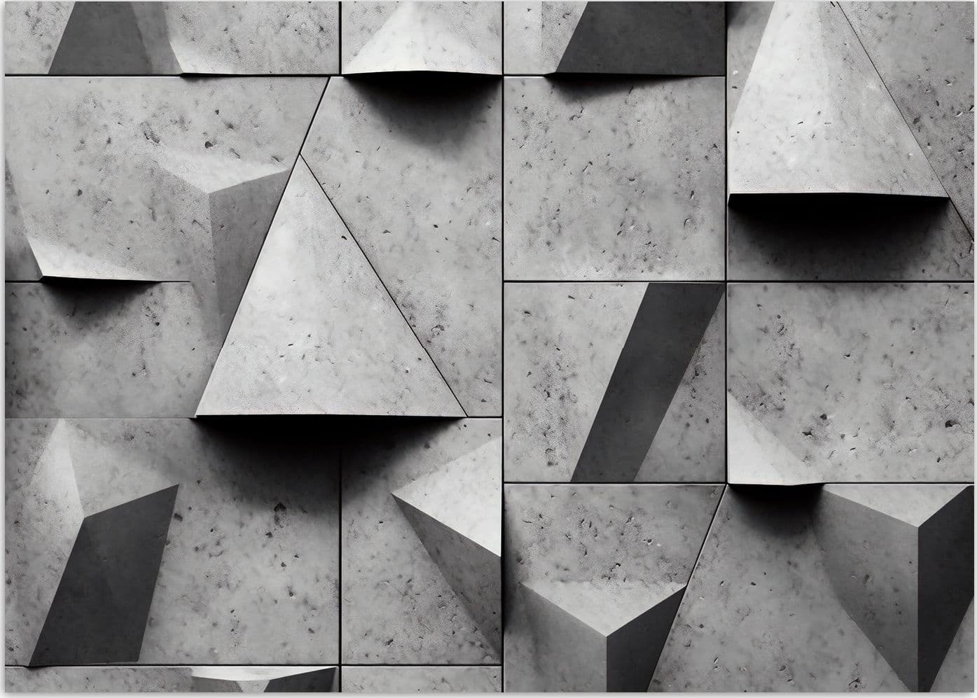 Carta Da Parati, Forme geometriche concrete 3D in Carta da parati Collezione Casa - Trebisacce, commercioVirtuoso.it