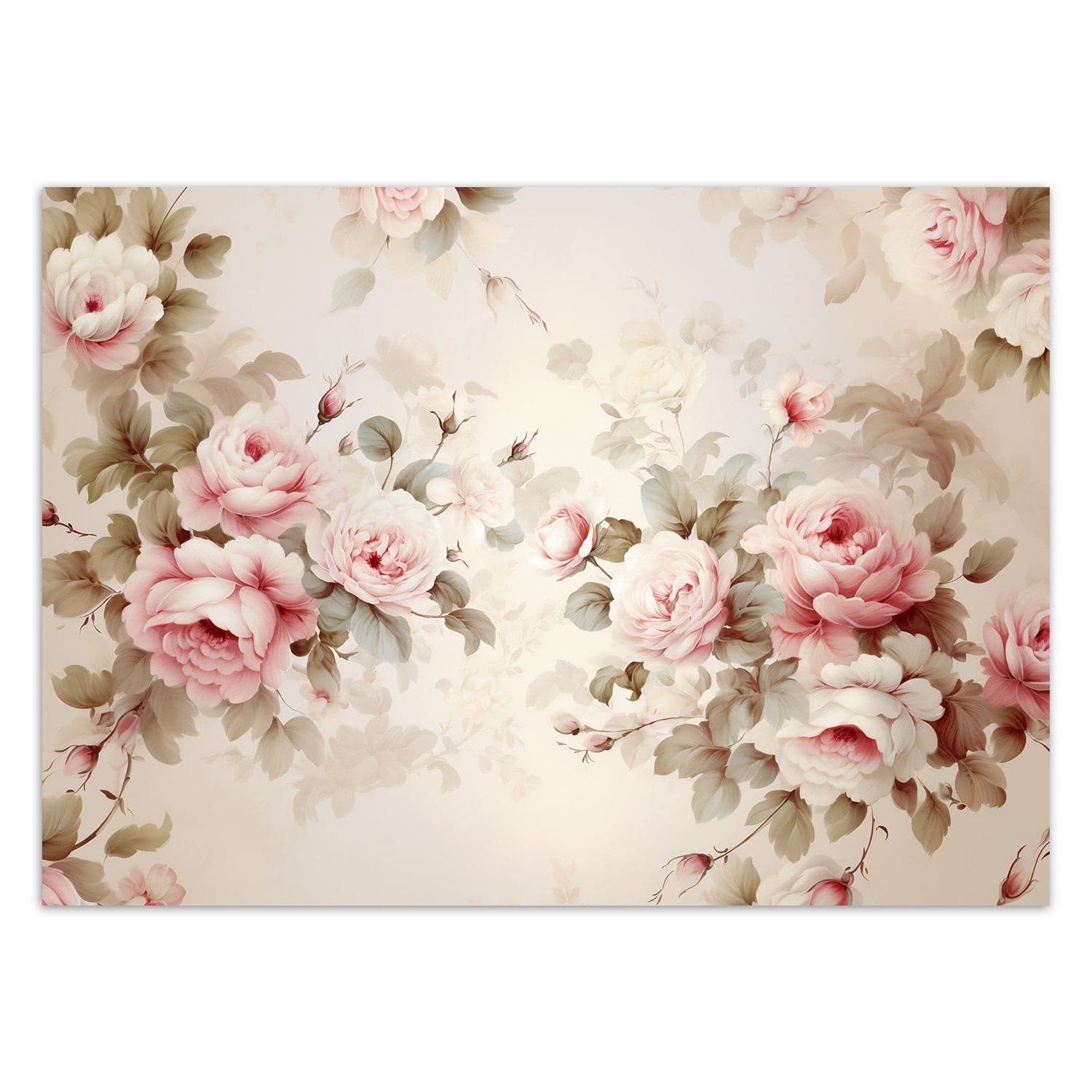 Carta Da Parati, Rose Shabby Chic in Carta da parati Collezione Casa - Trebisacce, commercioVirtuoso.it