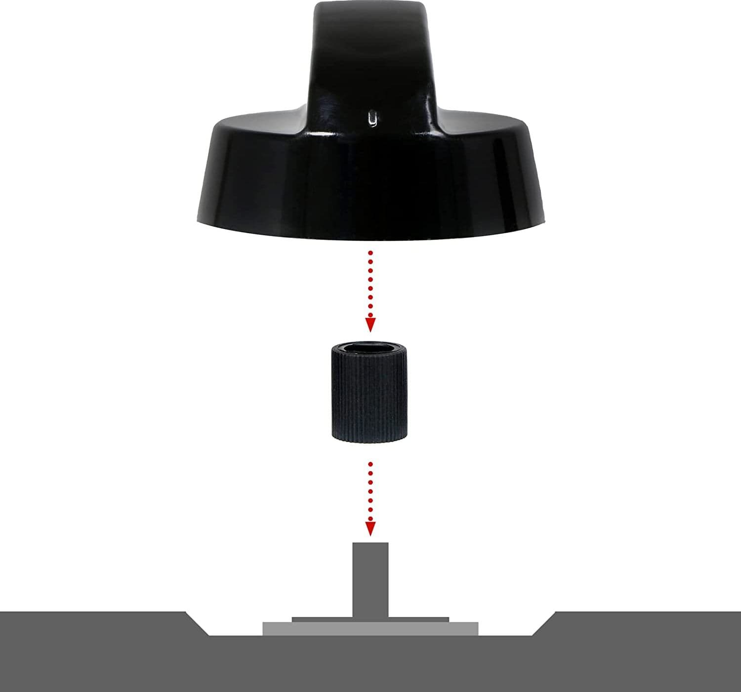 MANOPOLA UNIVERSALE PER CUCINA A GAS NERE INNESTO 6 - 8 MM 4 PEZZI OM in prodotto EuroStore07 - Alatri, commercioVirtuoso.it