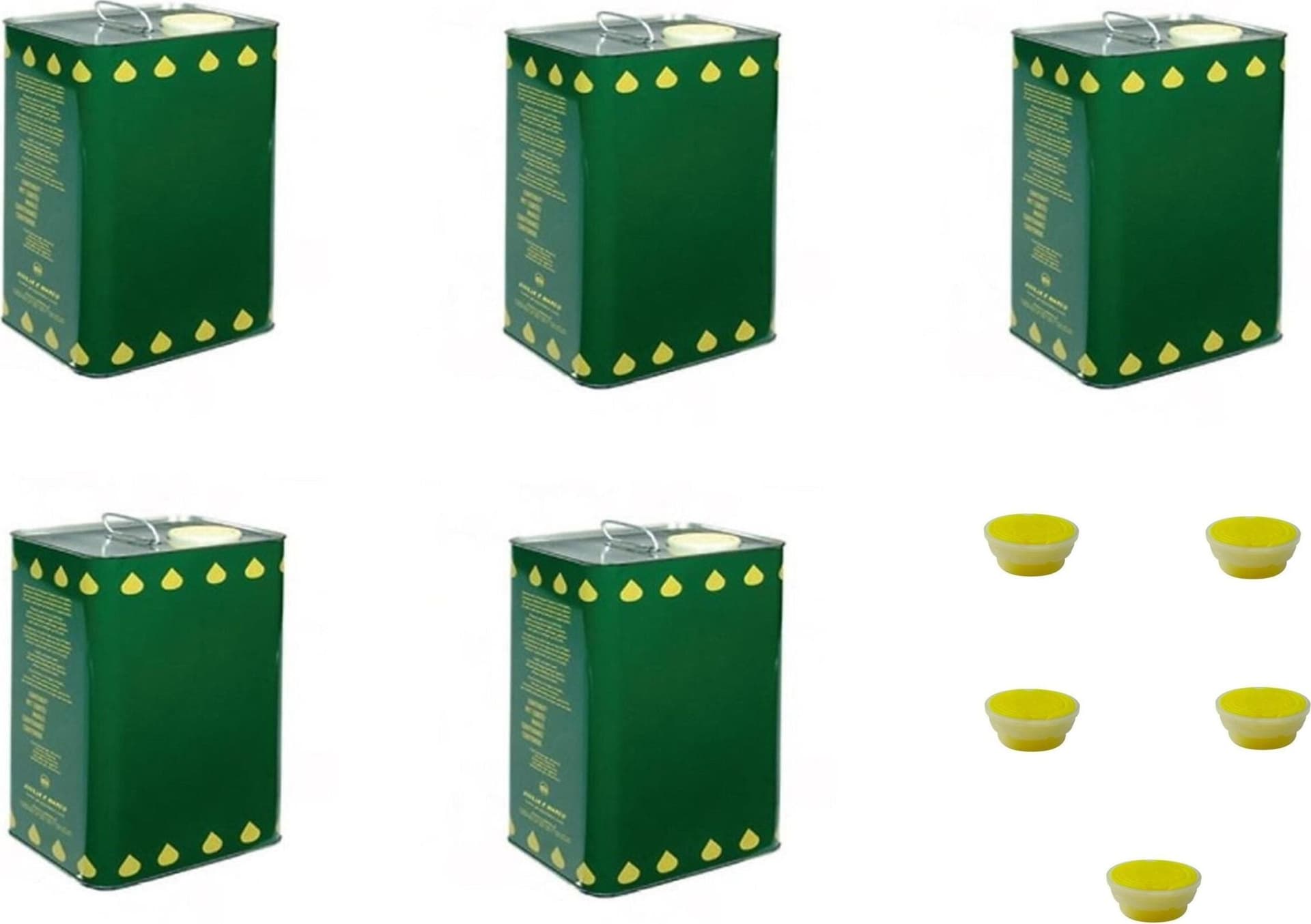 LATTINA LATTA FUSTO IN LATTA DA 5 LT PER OLIO CON TAPPO PER ALIMENTI FER 269001 in prodotto EuroStore07 - Alatri, commercioVirtuoso.it