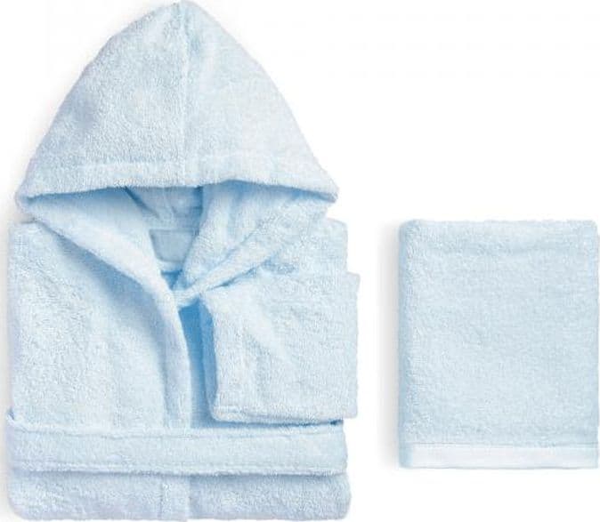 Accappatoio bambino e asciugamano in spugna Perla Biancoperla in Accappatoi e vestaglie Collezione Casa - Trebisacce, commercioVirtuoso.it