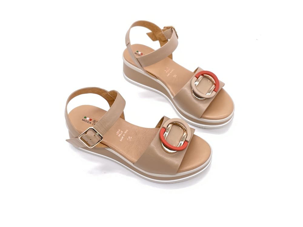Studio Moda Sandali Donna Beige Corallo in Sandali moda Calzature Durello - Agna, commercioVirtuoso.it