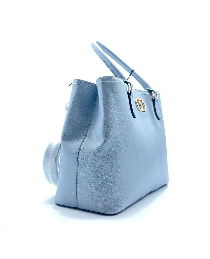 TWINSET Borsa TOTE 241TB7120 in saffiano blue tea in Borse a mano Calzature Durello - Agna, commercioVirtuoso.it