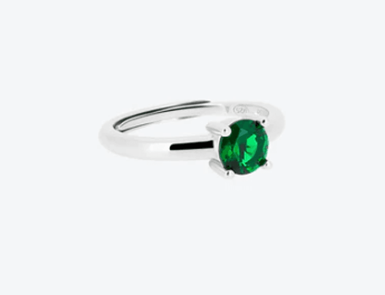 Anihma - ANELLO SOLITARIO - VERDE in Anelli Alba Gioielli - Casoria, commercioVirtuoso.it