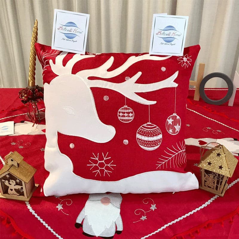Cuscino Natale Botticelli Home Renna in Copricuscini e federe Collezione Casa - Trebisacce, commercioVirtuoso.it