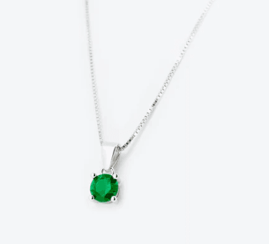 Anihma - COLLANA CON ZIRCONE VERDE