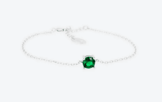 Anihma - BRACCIALE CON ZIRCONE VERDE in Bracciali Alba Gioielli - Casoria, commercioVirtuoso.it