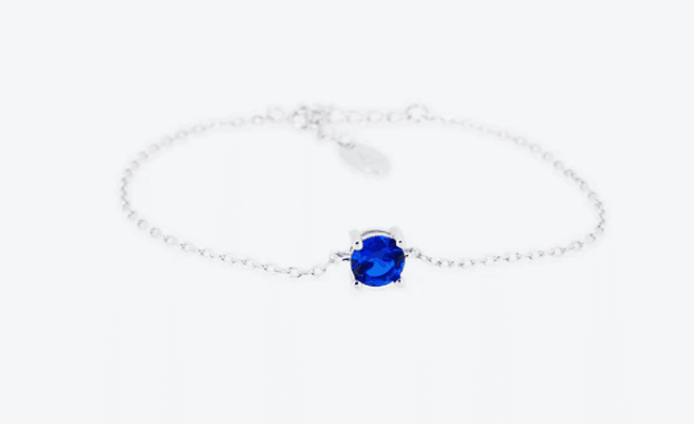 Anihma - BRACCIALE CON ZIRCONE BLU in Bracciali Alba Gioielli - Casoria, commercioVirtuoso.it