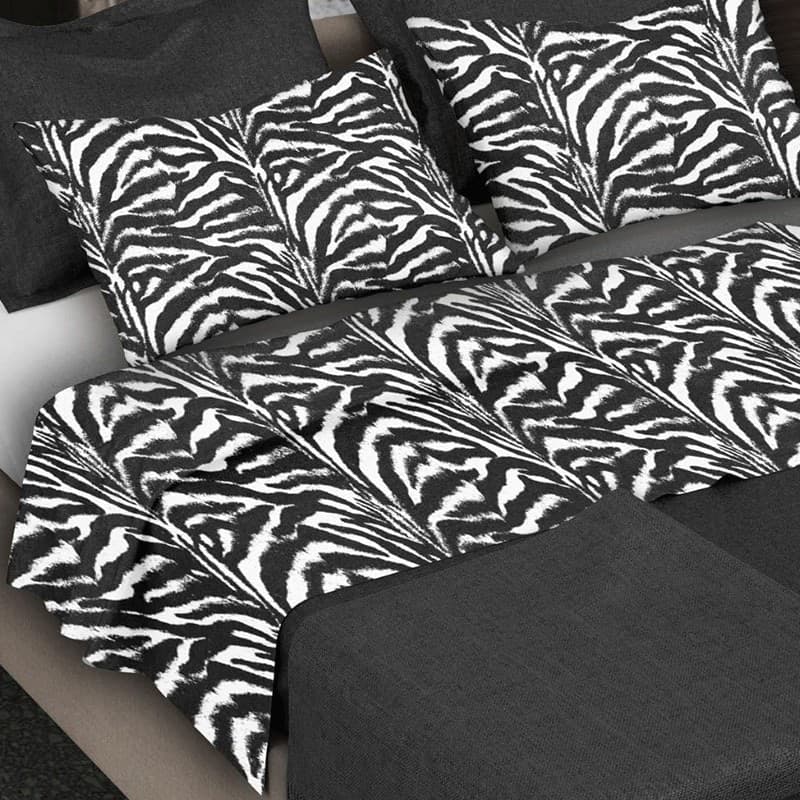 Lenzuola matrimoniali Animalier Zebrate in 100% cotone in Set di lenzuola e federe Collezione Casa - Trebisacce, commercioVirtuoso.it