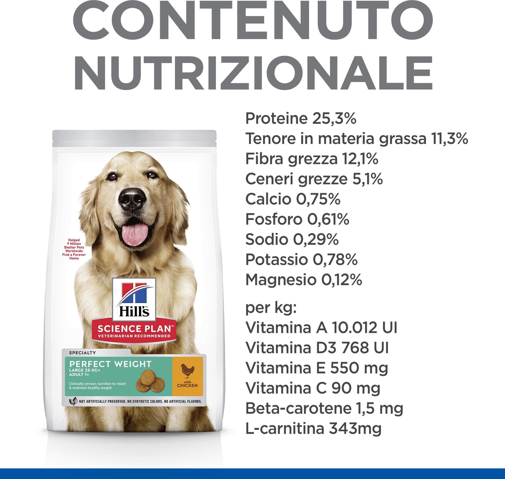 Hill's Perfect Weight secco Cani Adulti Large pollo 12 kg in Secco 101 Market - Poggibonsi, commercioVirtuoso.it