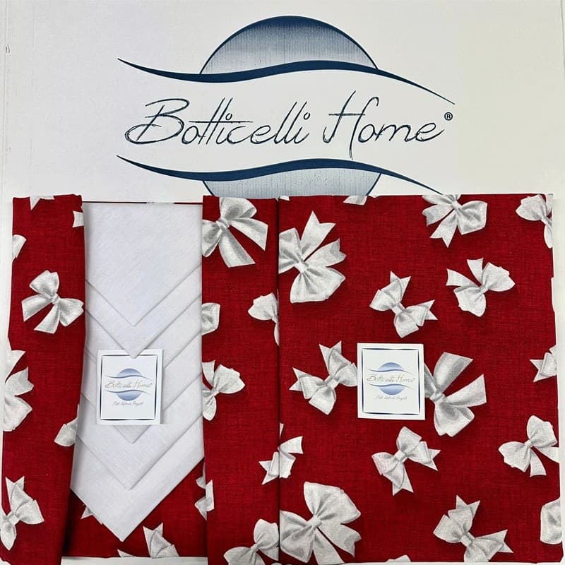 Tovaglia da tavolo con tovaglioli Fiocco Botticelli Home in Tovaglie Collezione Casa - Trebisacce, commercioVirtuoso.it