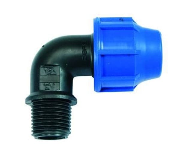 RACCORDO A COMPRESSIONE GOMITO 90° MASCHIO PN16 - ø mm.25x M 1" - pz 12 in prodotto EuroStore07 - Alatri, commercioVirtuoso.it