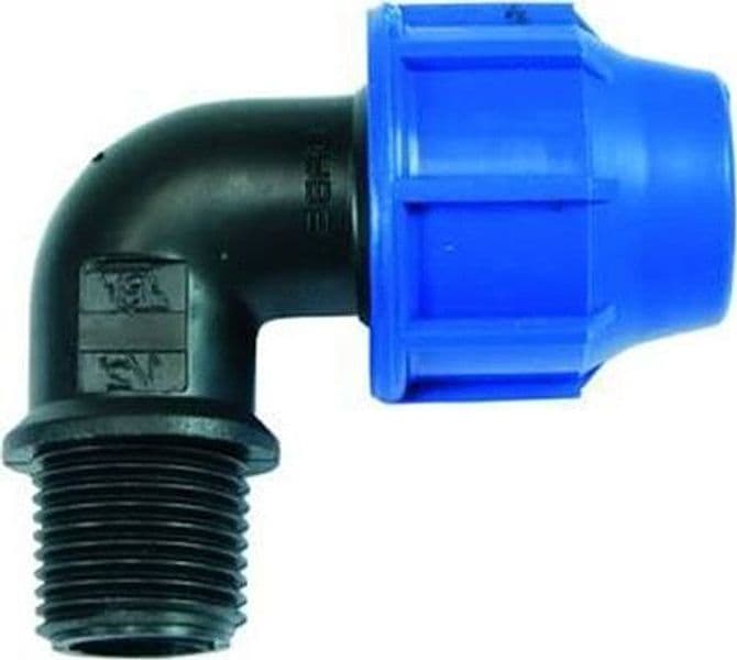 RACCORDO A COMPRESSIONE GOMITO 90° MASCHIO PN16 - ø mm.25x M 1" - pz 12 in prodotto EuroStore07 - Alatri, commercioVirtuoso.it