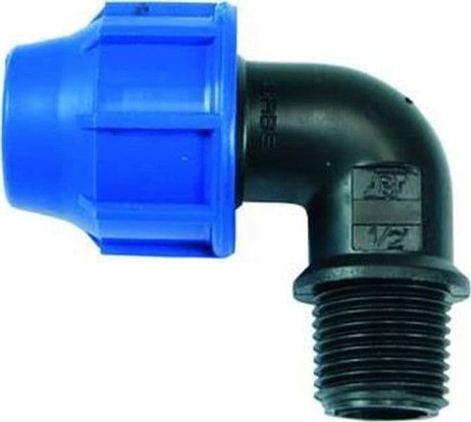 RACCORDO A COMPRESSIONE GOMITO 90° MASCHIO PN16 - ø mm.32x M 3/4" - PZ 10 in prodotto EuroStore07 - Alatri, commercioVirtuoso.it