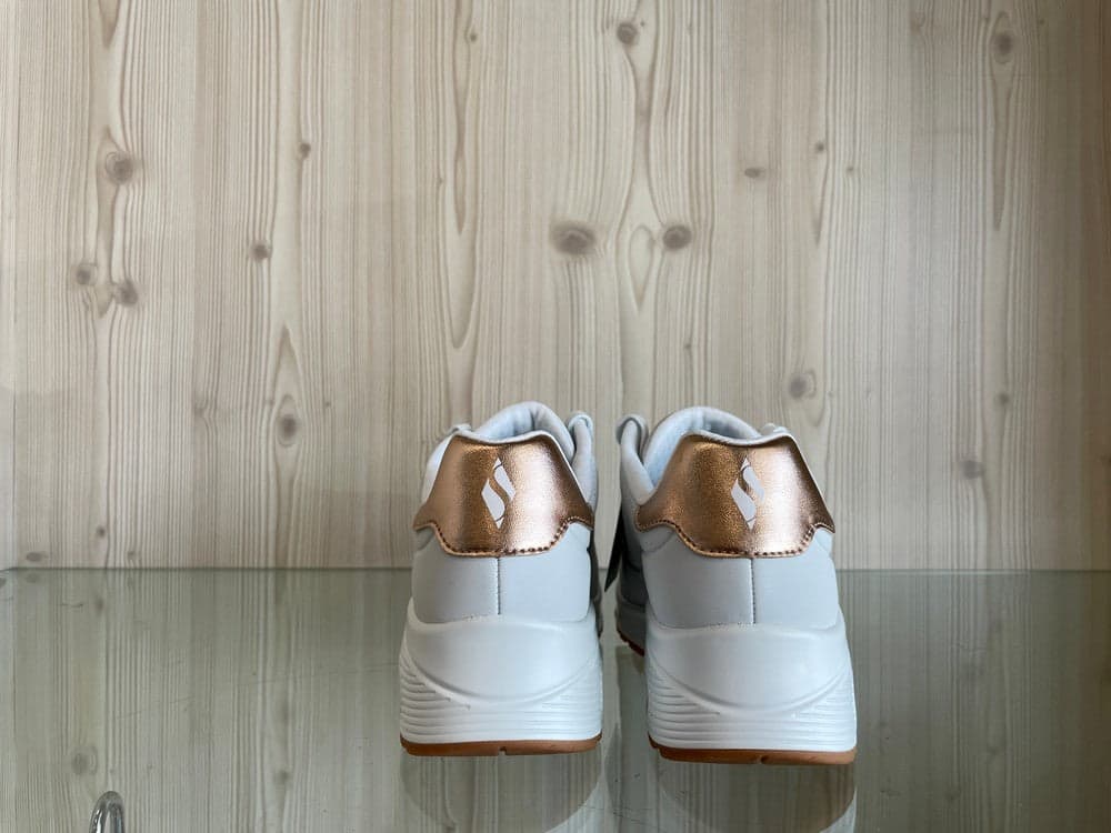 SKECHERS Street bianca e rame in Sneaker casual Calzature Durello - Agna, commercioVirtuoso.it
