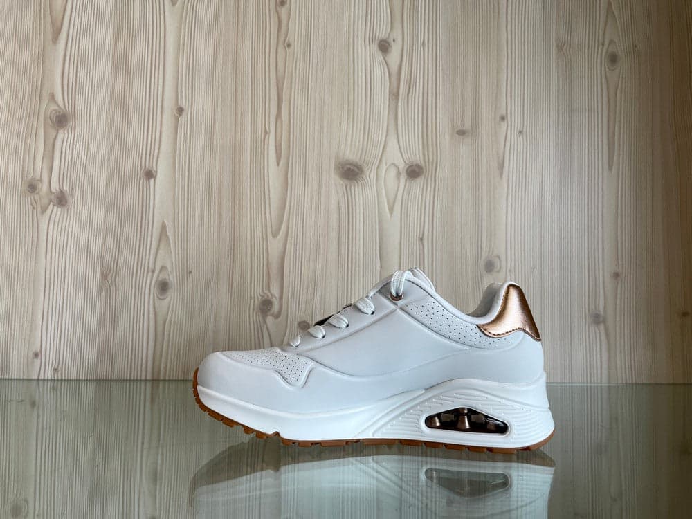 SKECHERS Street bianca e rame in Sneaker casual Calzature Durello - Agna, commercioVirtuoso.it