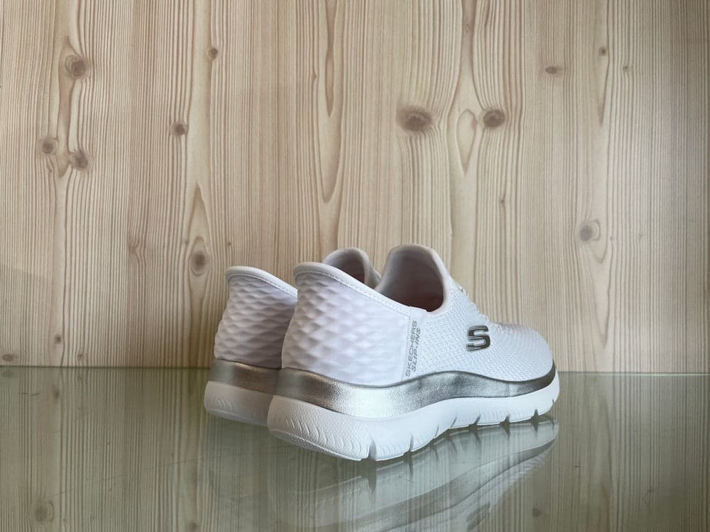 SKECHERS Slip-in DIAMOND DREAM IN tessuto bianco in Sneaker casual Calzature Durello - Agna, commercioVirtuoso.it