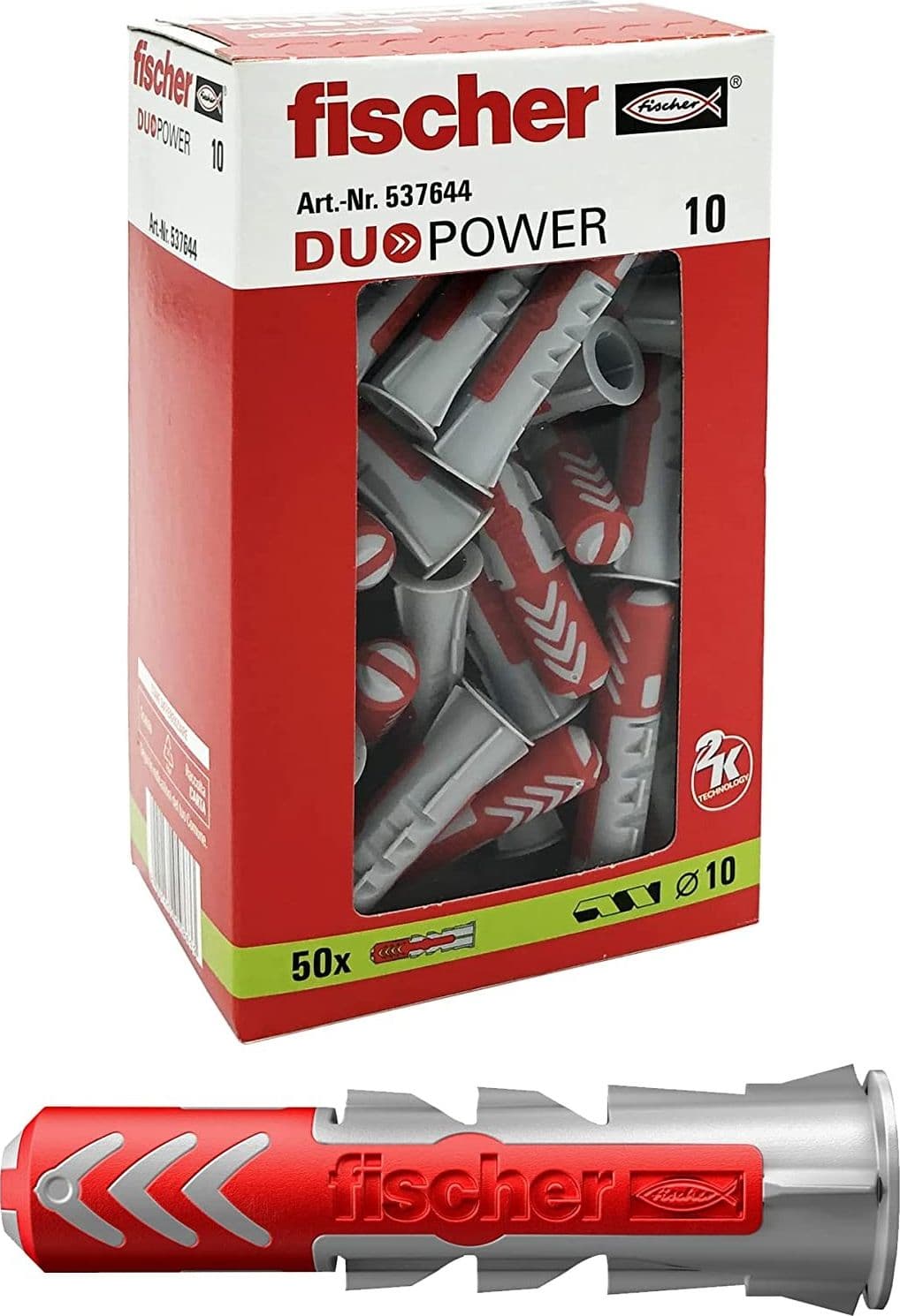 Fischer Duopower 10S tassello nylon con vite da 10mm - 10pz in Tasselli a espansione Aloiserw.com - Altomonte, commercioVirtuoso.it