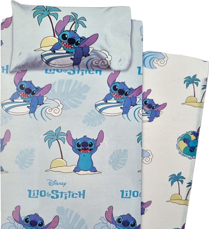 Completo letto singolo Lilo & Stitch in cotone in Set di lenzuola e federe Collezione Casa - Trebisacce, commercioVirtuoso.it