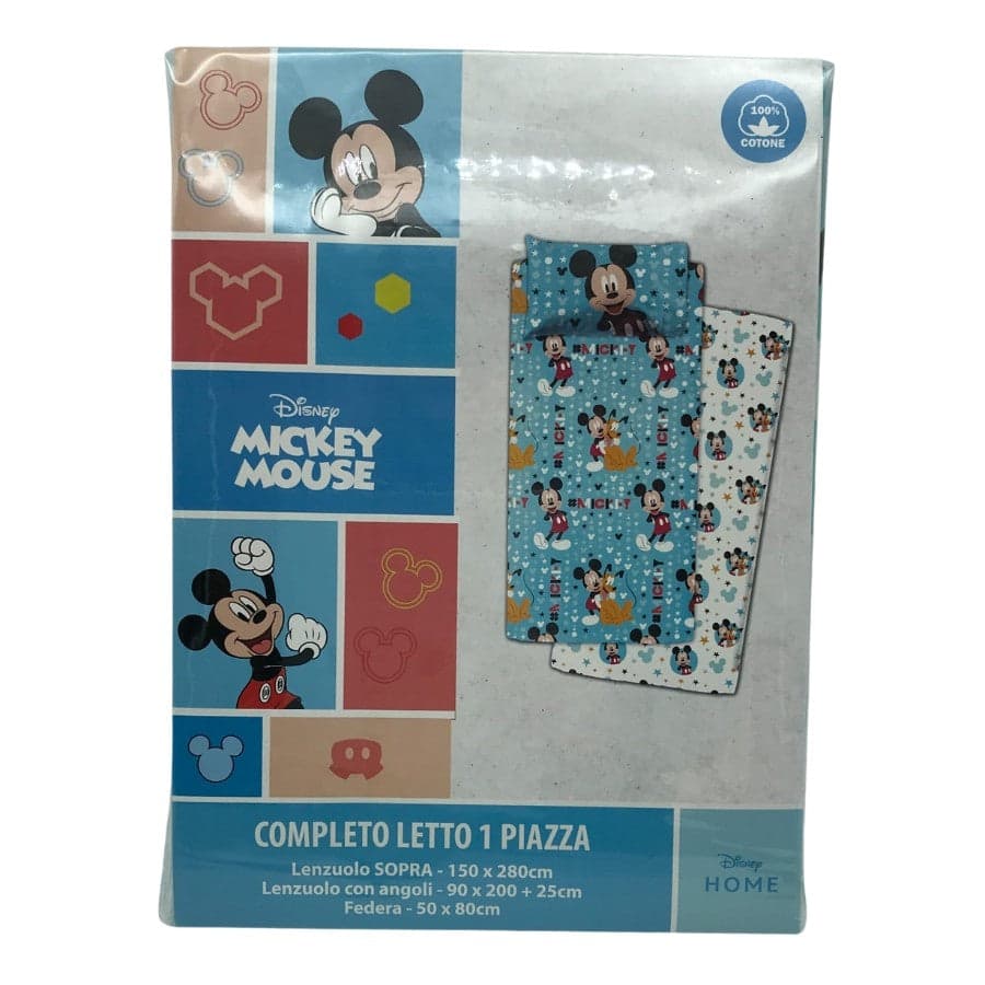 Completo letto singolo Mickey Mouse Star in cotone in Set di biancheria da letto Collezione Casa - Trebisacce, commercioVirtuoso.it
