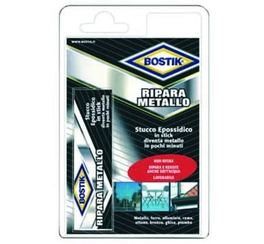 Stucco Epossidico Bicomponente Ripara Metallo Bostik 56 Gr -PZ 2 - Fer 81726