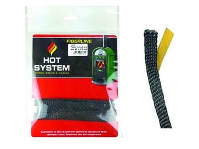 GUARNIZIONE IN FIBRA DI VETRO PER ALTE TEMPERATURE AUTOADESIVA - -mm.10x2,5 mt. in prodotto EuroStore07 - Alatri, commercioVirtuoso.it