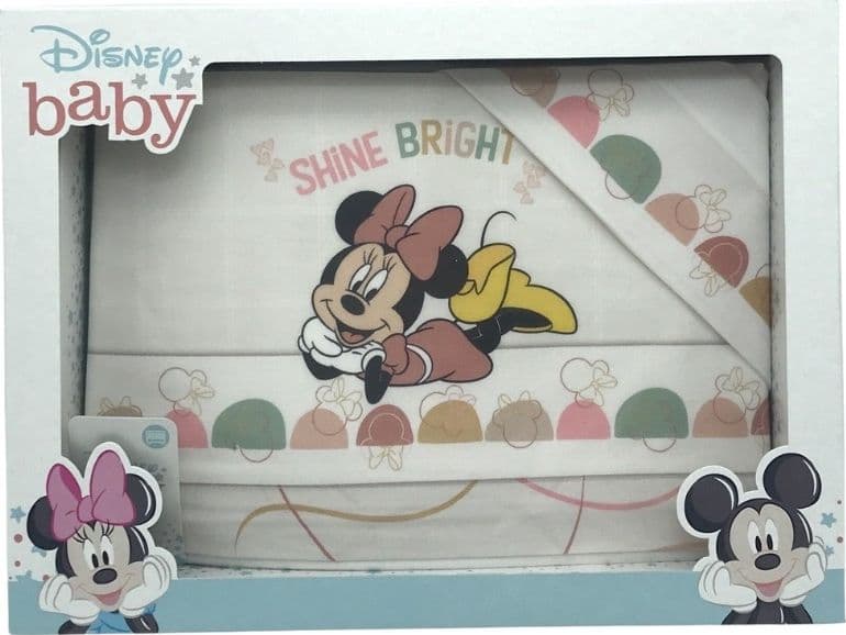 Lenzuola lettino neonato Minnie shine bright Disney in Set di lenzuola e federe Collezione Casa - Trebisacce, commercioVirtuoso.it