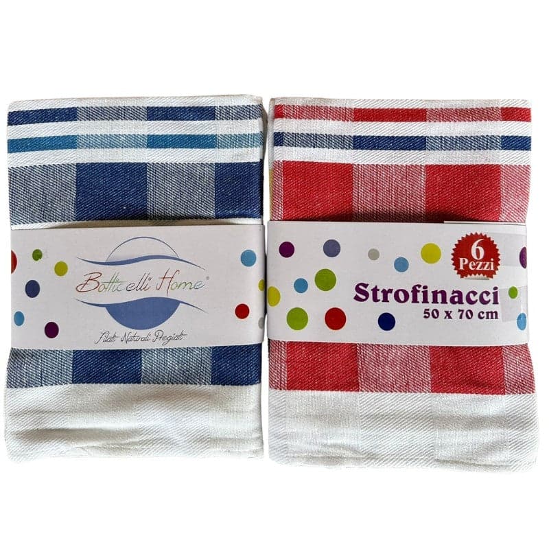 Strofinacci cucina 6 pezzi in cotone Botticelli Home Crown