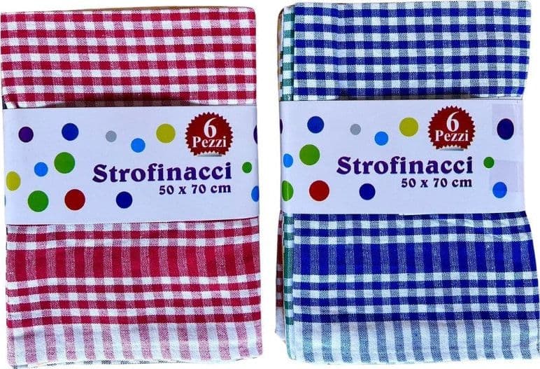 Strofinacci cucina 6 pezzi in cotone Botticelli Home Illy