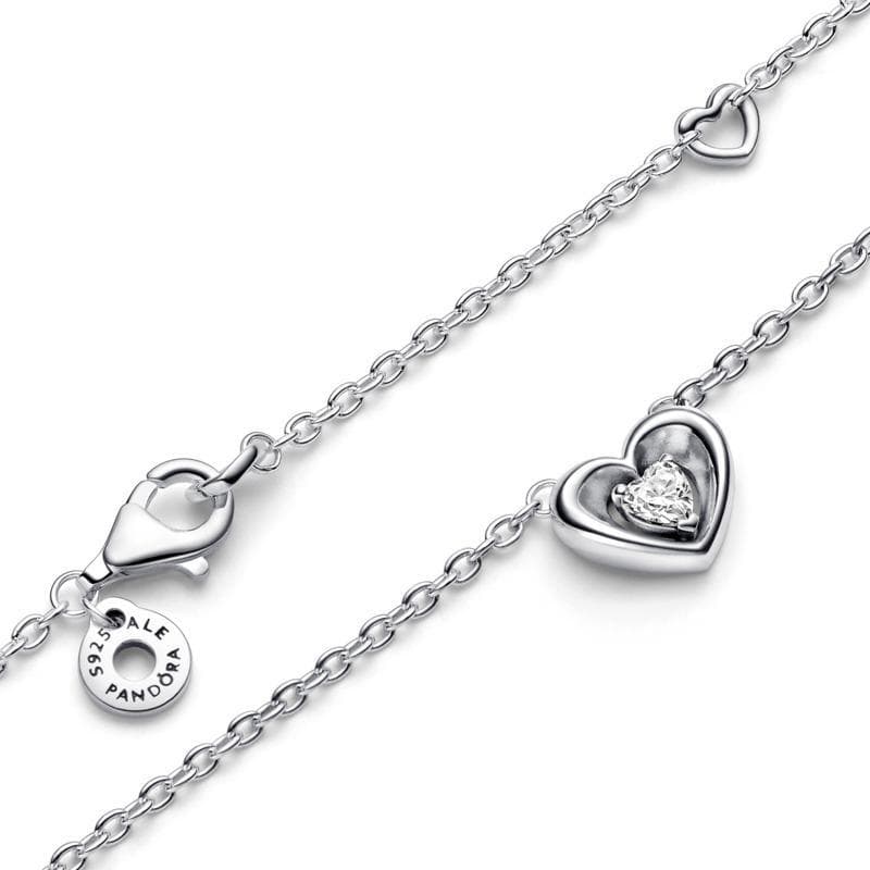 Pandora  Collana Cuore Splendente con Pietra in Collane Alba Gioielli - Casoria, commercioVirtuoso.it