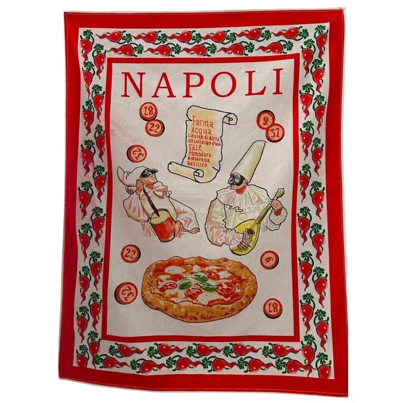 Strofinacci cucina 6 pezzi in cotone Botticelli Home Love Napoli in Strofinacci Collezione Casa - Trebisacce, commercioVirtuoso.it